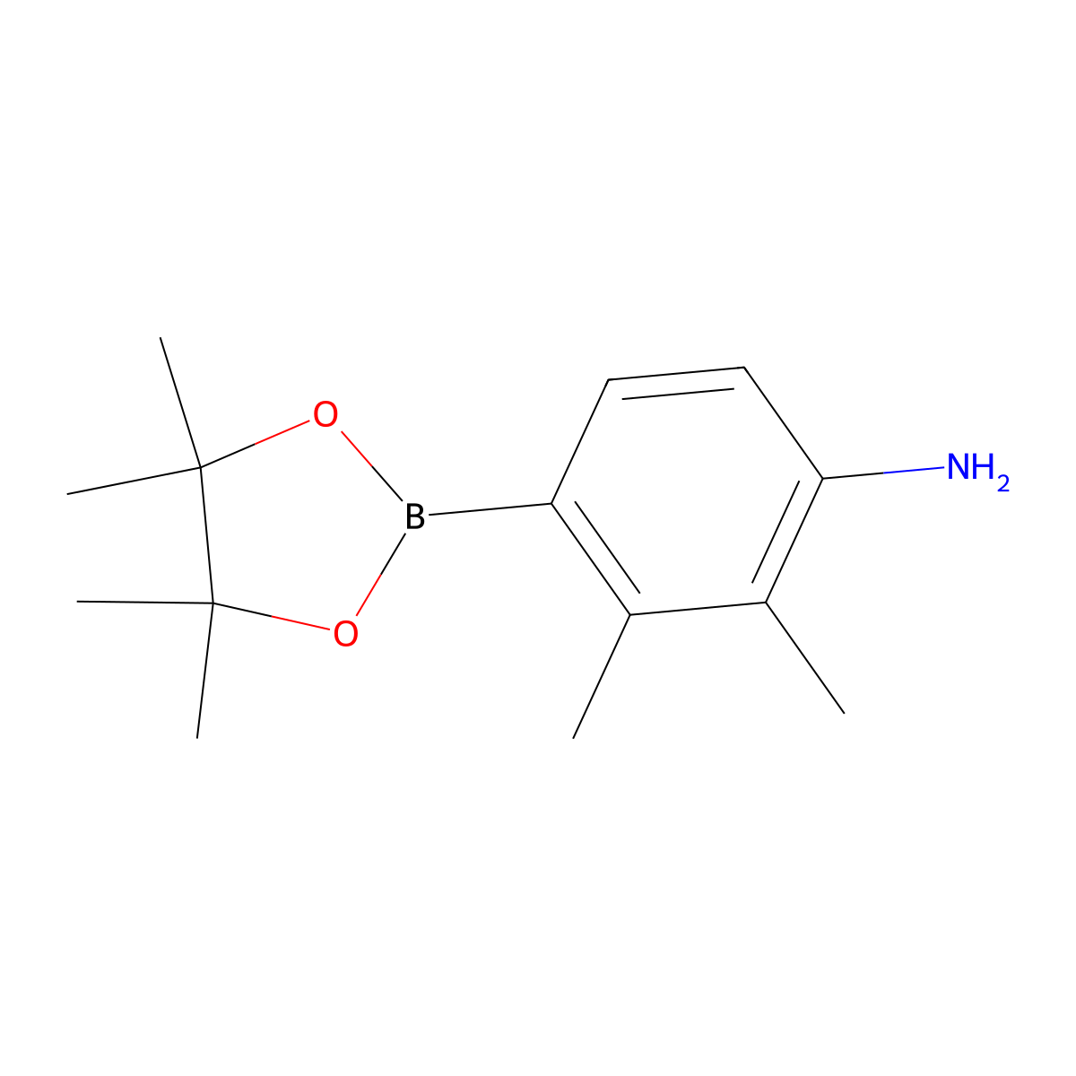 2,3-Dimethyl-4-(4,4,5,5-tetramethyl-1,3,2-dioxaborolan-2-yl)aniline molecular structure, CAS 1937236-08-2