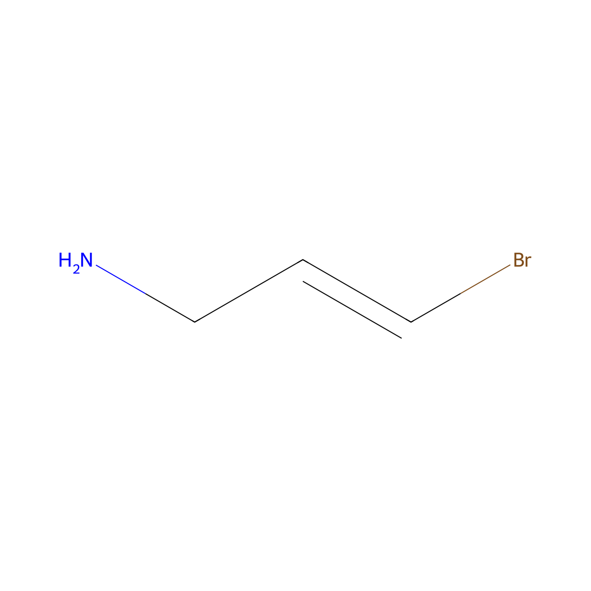 3-Bromoprop-2-en-1-amine molecular structure, CAS 1937266-14-2