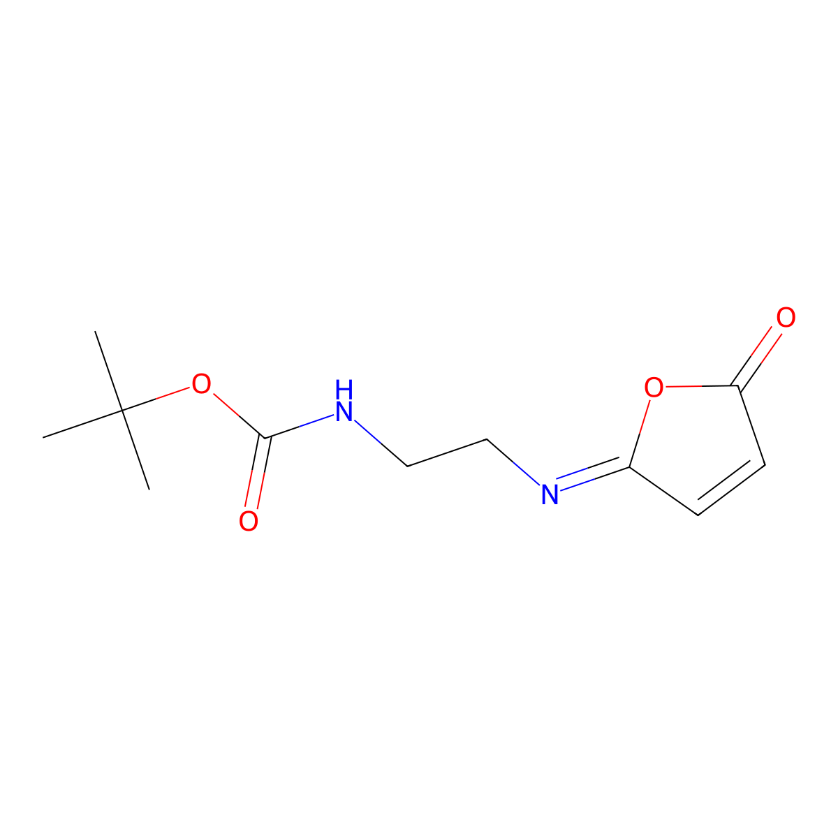 [2-(5-Oxo-5H-furan-2-ylideneamino)-ethyl]-carbamic acid tert-butyl ester molecular structure, CAS 1937275-06-3