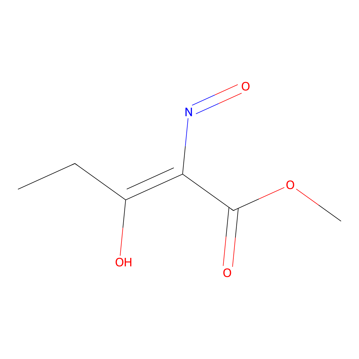 Methyl 3-hydroxy-2-nitrosopent-2-enoate molecular structure, CAS 1937358-65-0