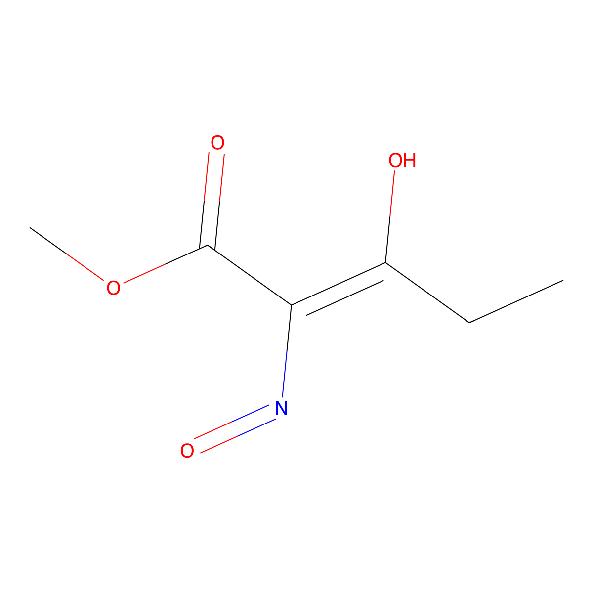 Methyl 3-hydroxy-2-nitrosopent-2-enoate molecular structure, CAS 1937358-65-0