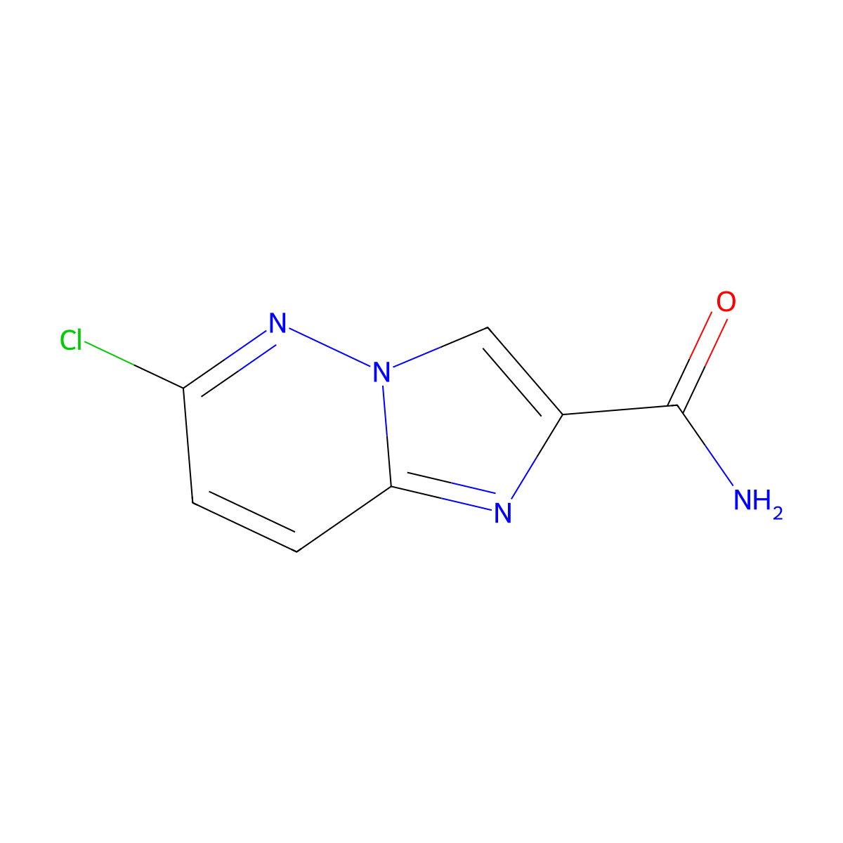 6-Chloroimidazo[1,2-b]pyridazine-2-carboxamide molecular structure, CAS 193743-93-0