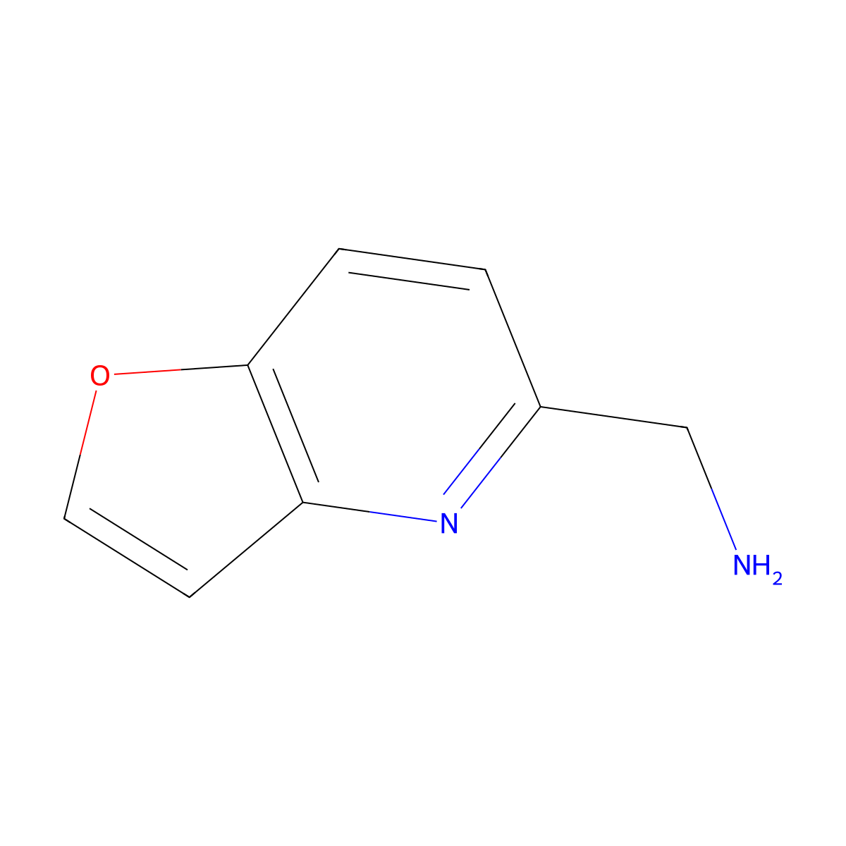 Furo[3,2-b]pyridine-5-methanamine molecular structure, CAS 193750-82-2