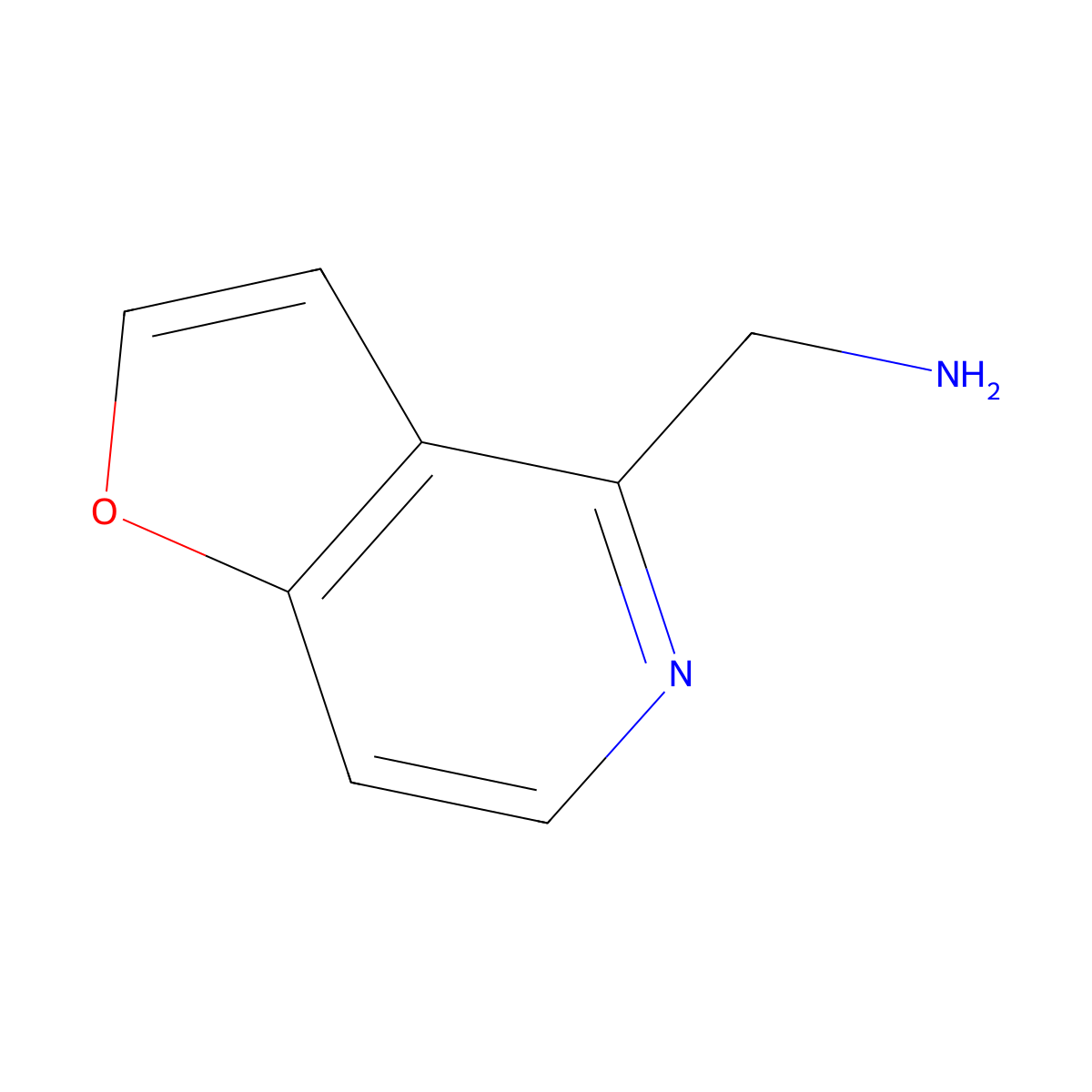 Furo[3,2-c]pyridin-4-ylmethanamine molecular structure, CAS 193750-84-4