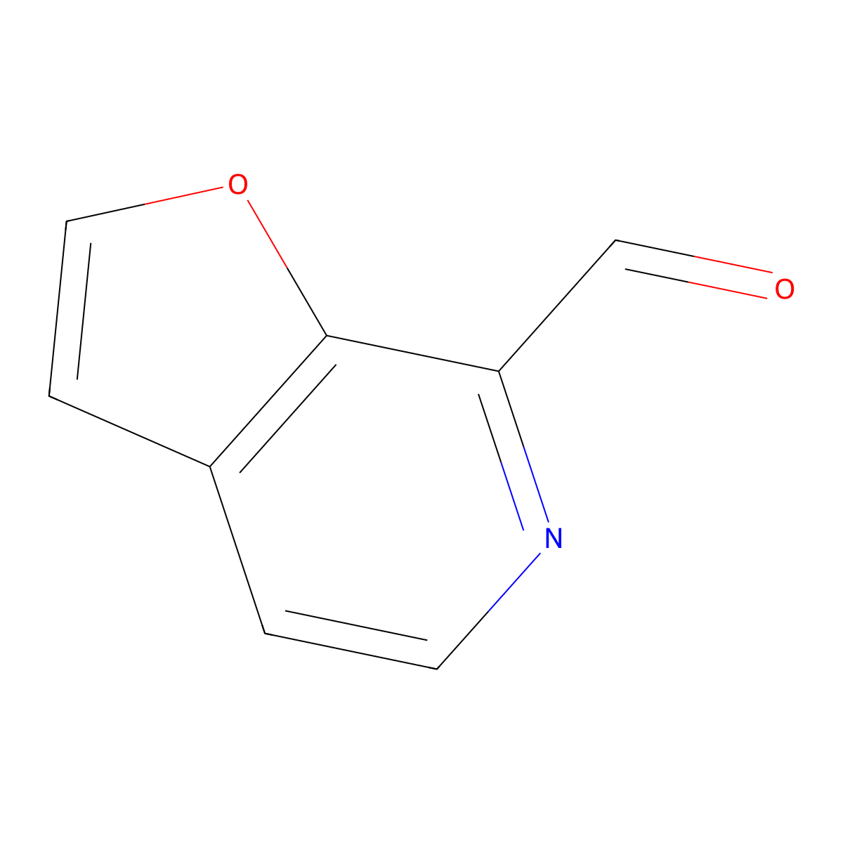 Furo[2,3-c]pyridine-7-carbaldehyde molecular structure, CAS 193750-93-5