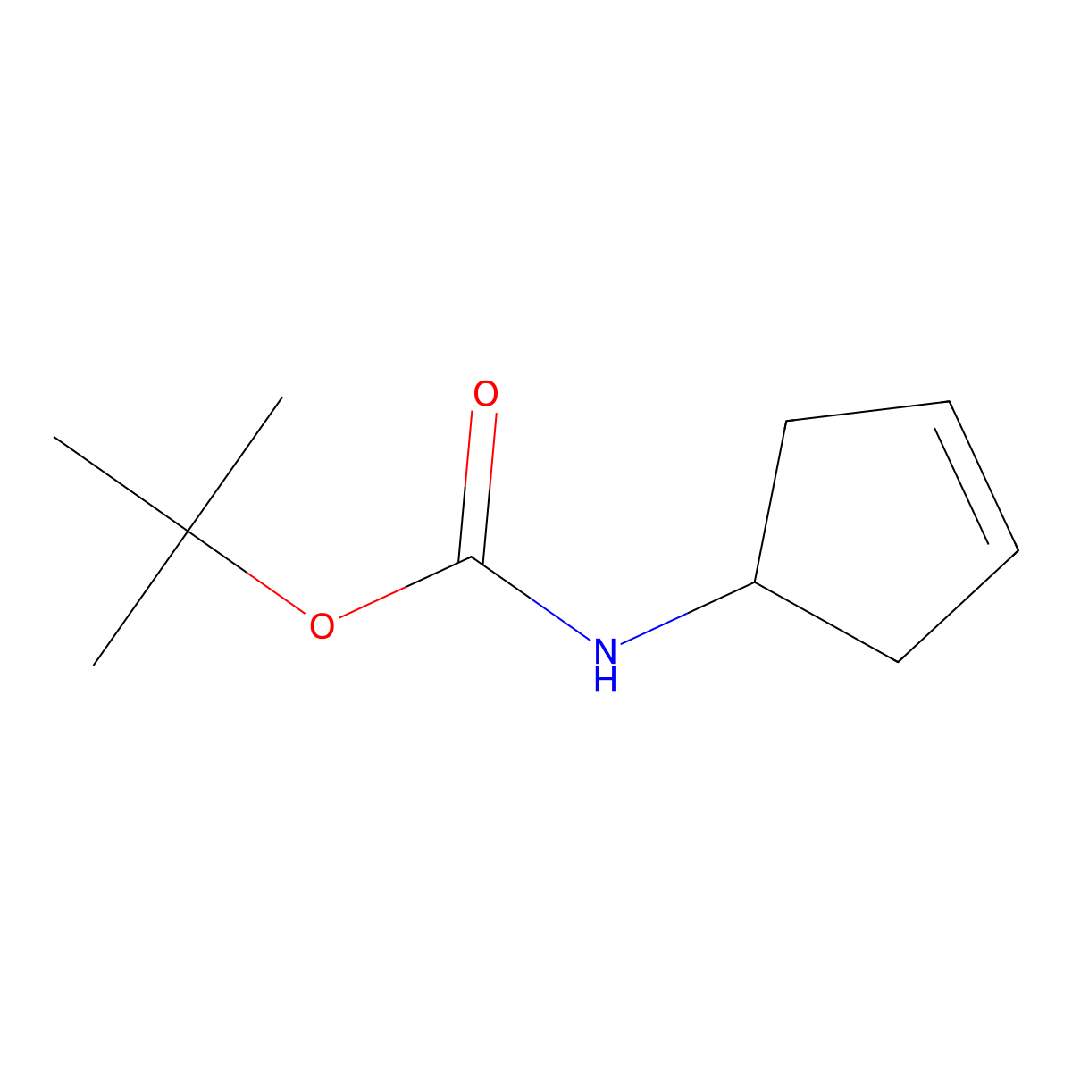 N-1-Boc-Amino-3-cyclopentene molecular structure, CAS 193751-54-1