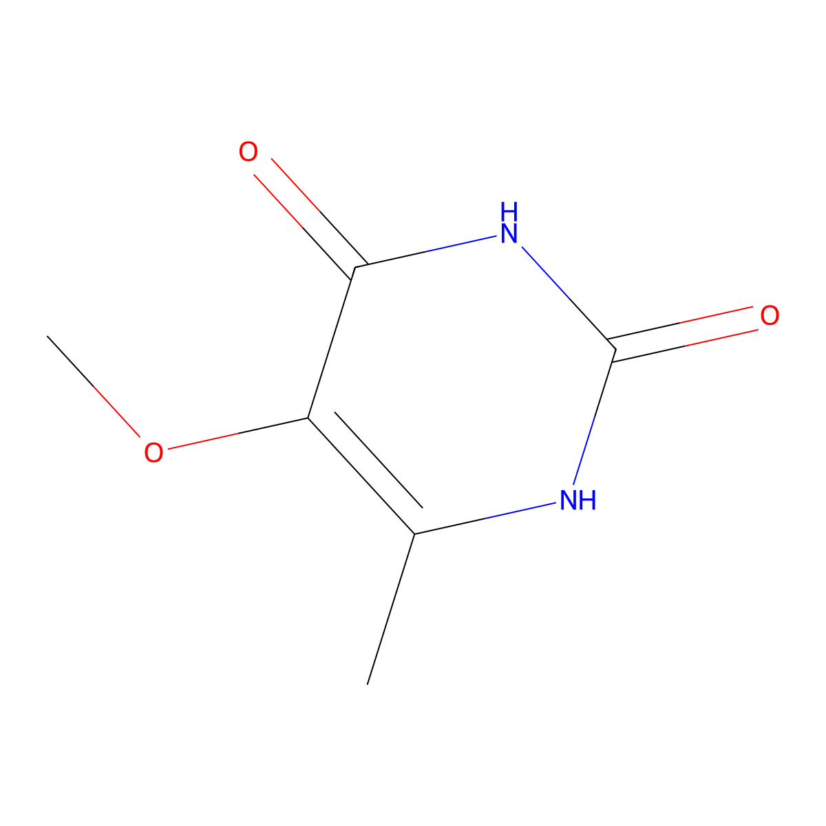5-methoxy-6-methylpyrimidine-2,4(1H,3H)-dione molecular structure, CAS 19376-09-1