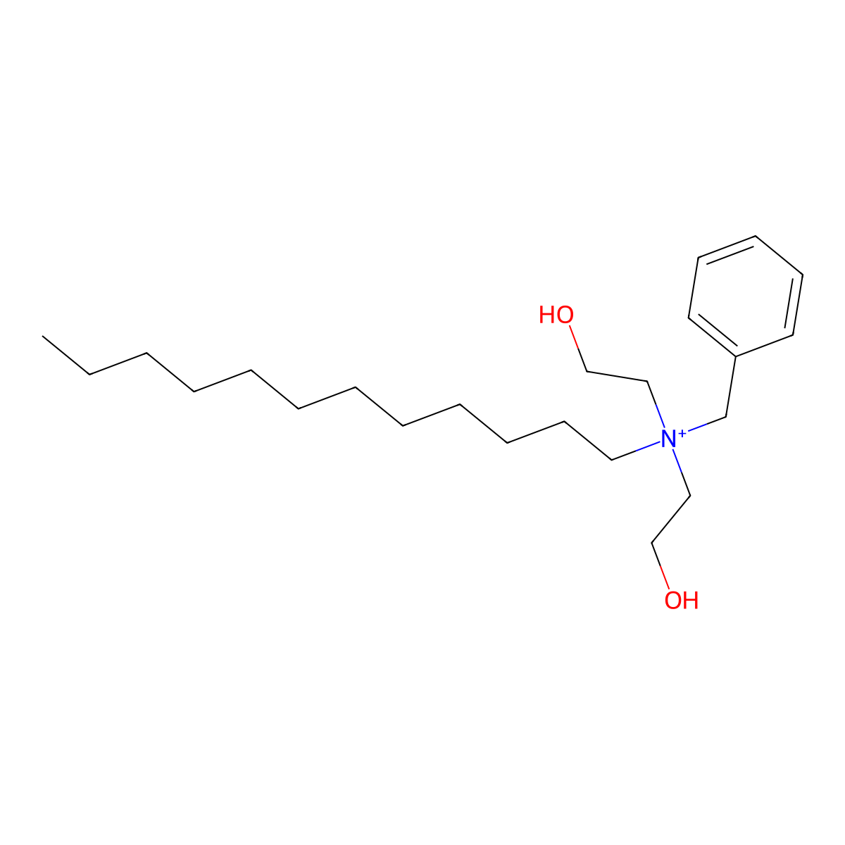 Benzoxonium molecular structure, CAS 19379-90-9