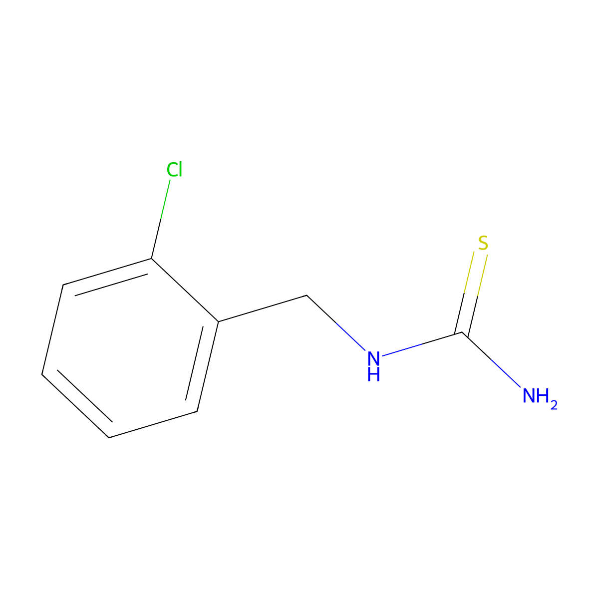 1-(2-Chlorobenzyl)thiourea molecular structure, CAS 19380-80-4