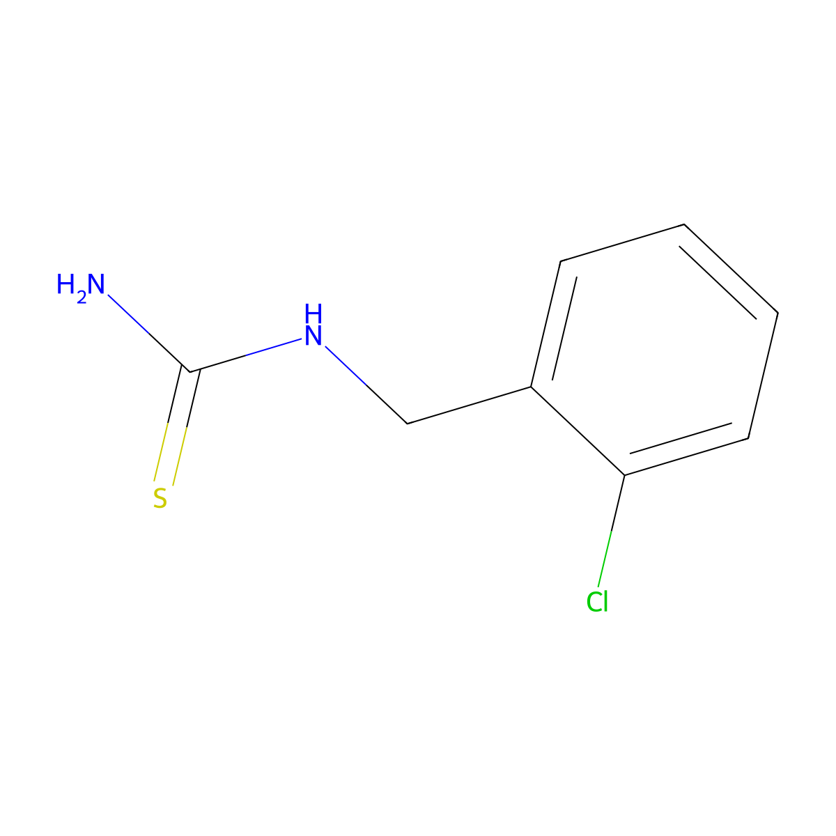 1-(2-Chlorobenzyl)thiourea molecular structure, CAS 19380-80-4