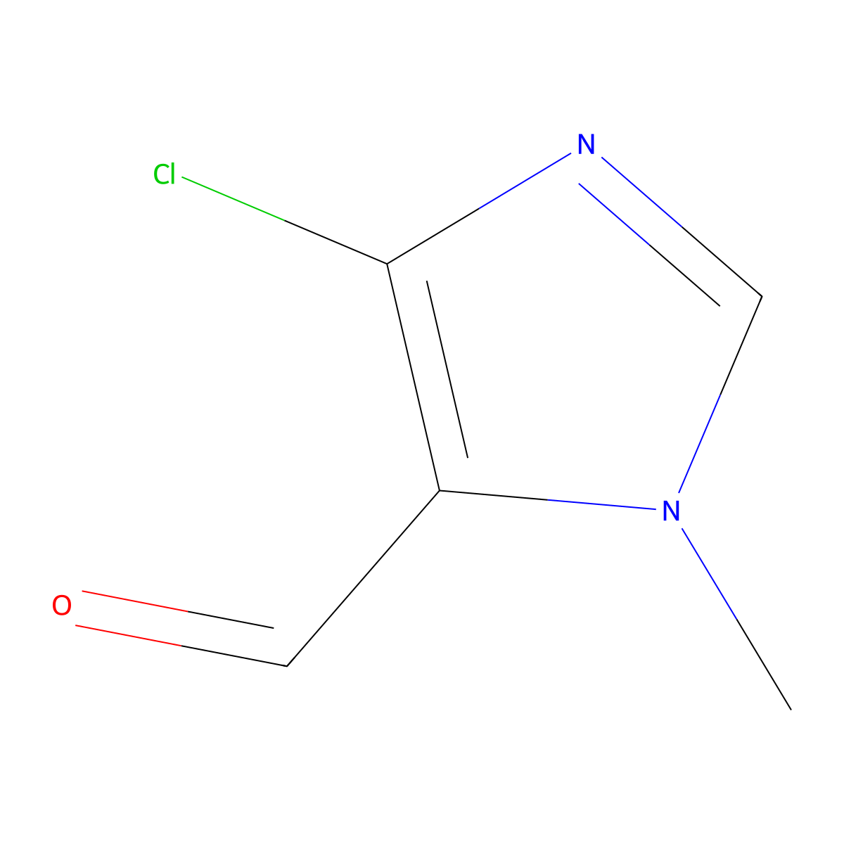 4-chloro-1-methyl-1H-imidazole-5-carbaldehyde molecular structure, CAS 193804-98-7