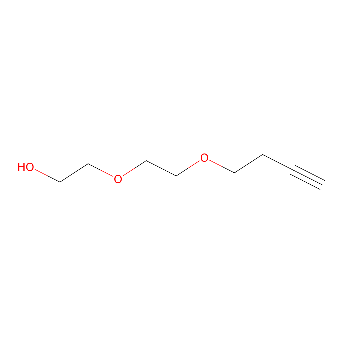 2-[2-(3-Butyn-1-yloxy)ethoxy]ethanol molecular structure, CAS 1938058-27-5