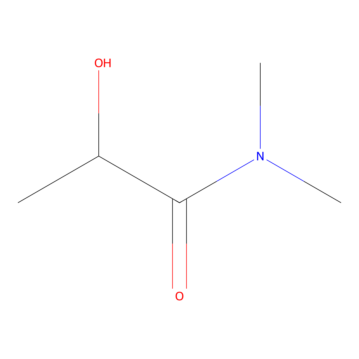 (2R)-2-hydroxy-N,N-dimethylpropanamide molecular structure, CAS 193806-12-1