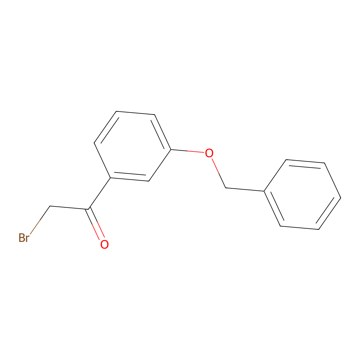 1-(3-(Benzyloxy)phenyl)-2-bromoethanone molecular structure, CAS 19381-40-9