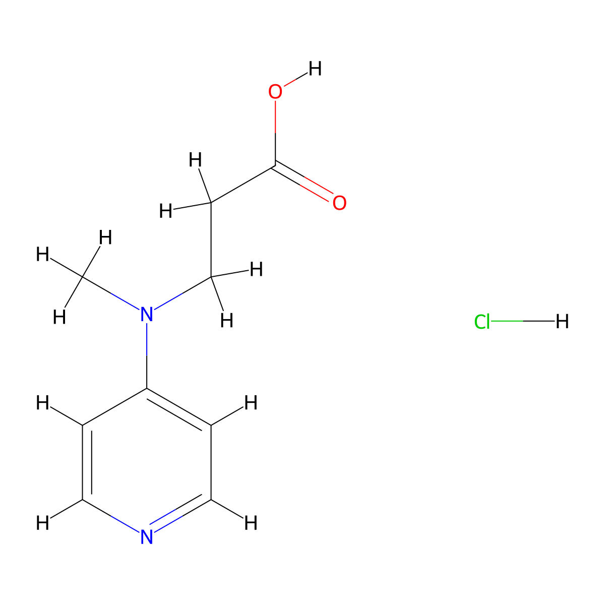 3-[Methyl(pyridin-4-yl)amino]propanoic acid hydrochloride molecular structure, CAS 193818-07-4