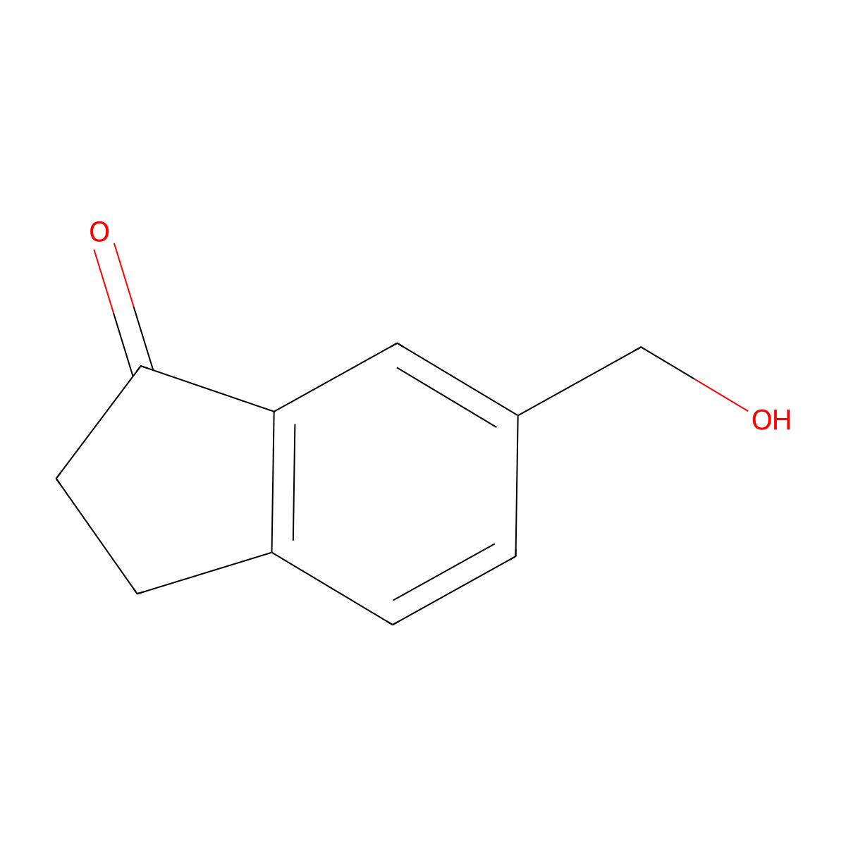 6-(Hydroxymethyl)-2,3-dihydro-1H-inden-1-one molecular structure, CAS 193819-51-1