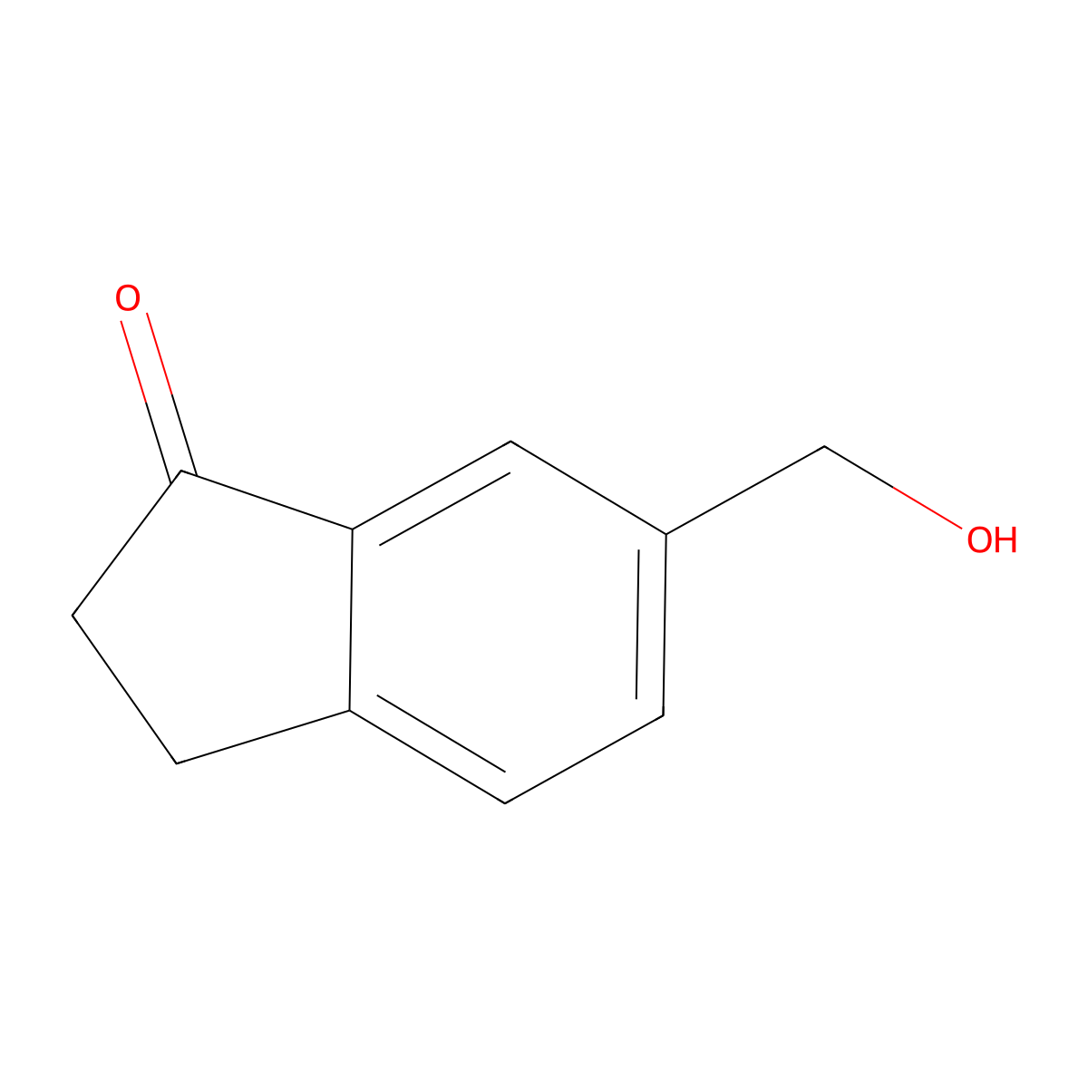 6-(Hydroxymethyl)-2,3-dihydro-1H-inden-1-one molecular structure, CAS 193819-51-1