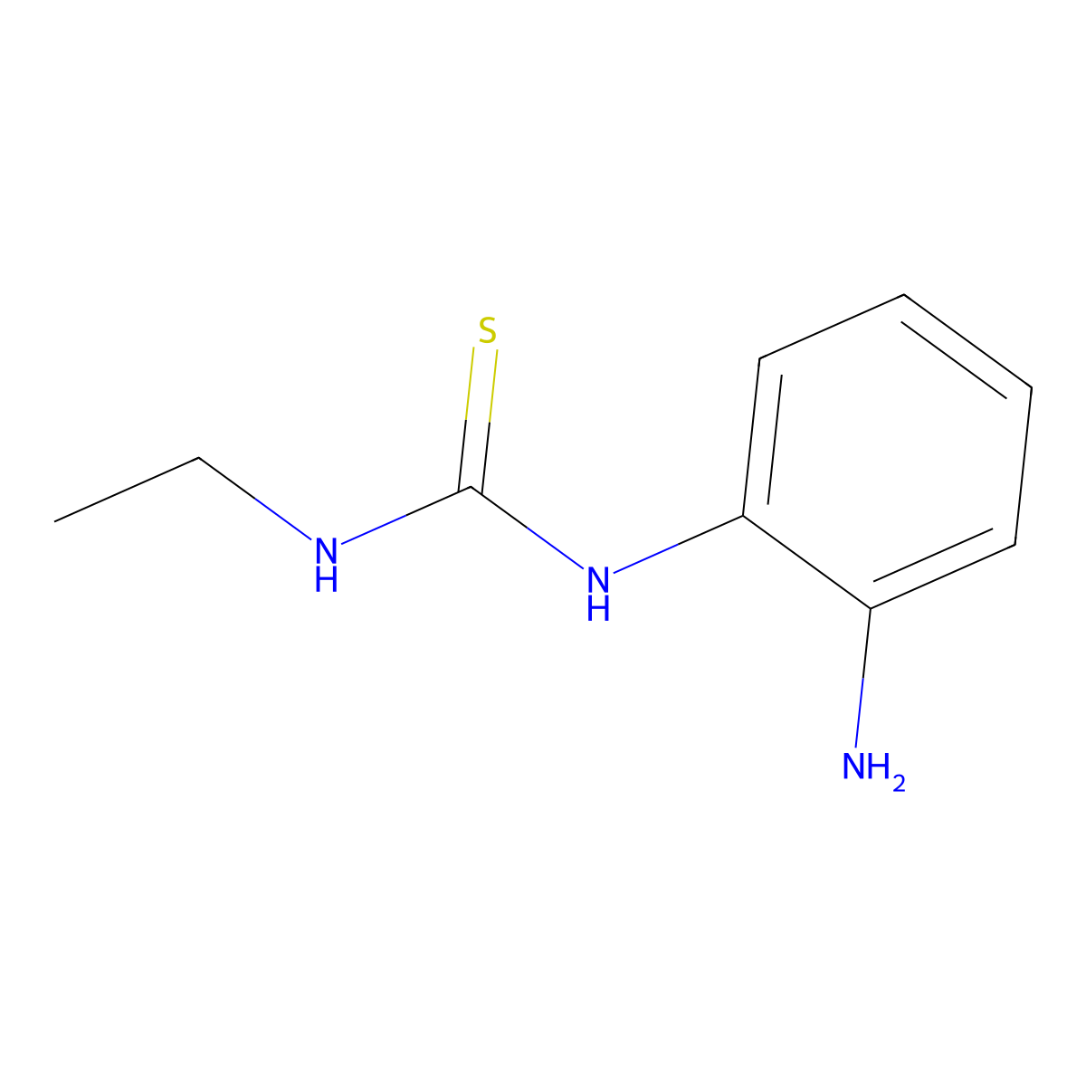 1-(2-Aminophenyl)-3-ethylthiourea molecular structure, CAS 19384-22-6