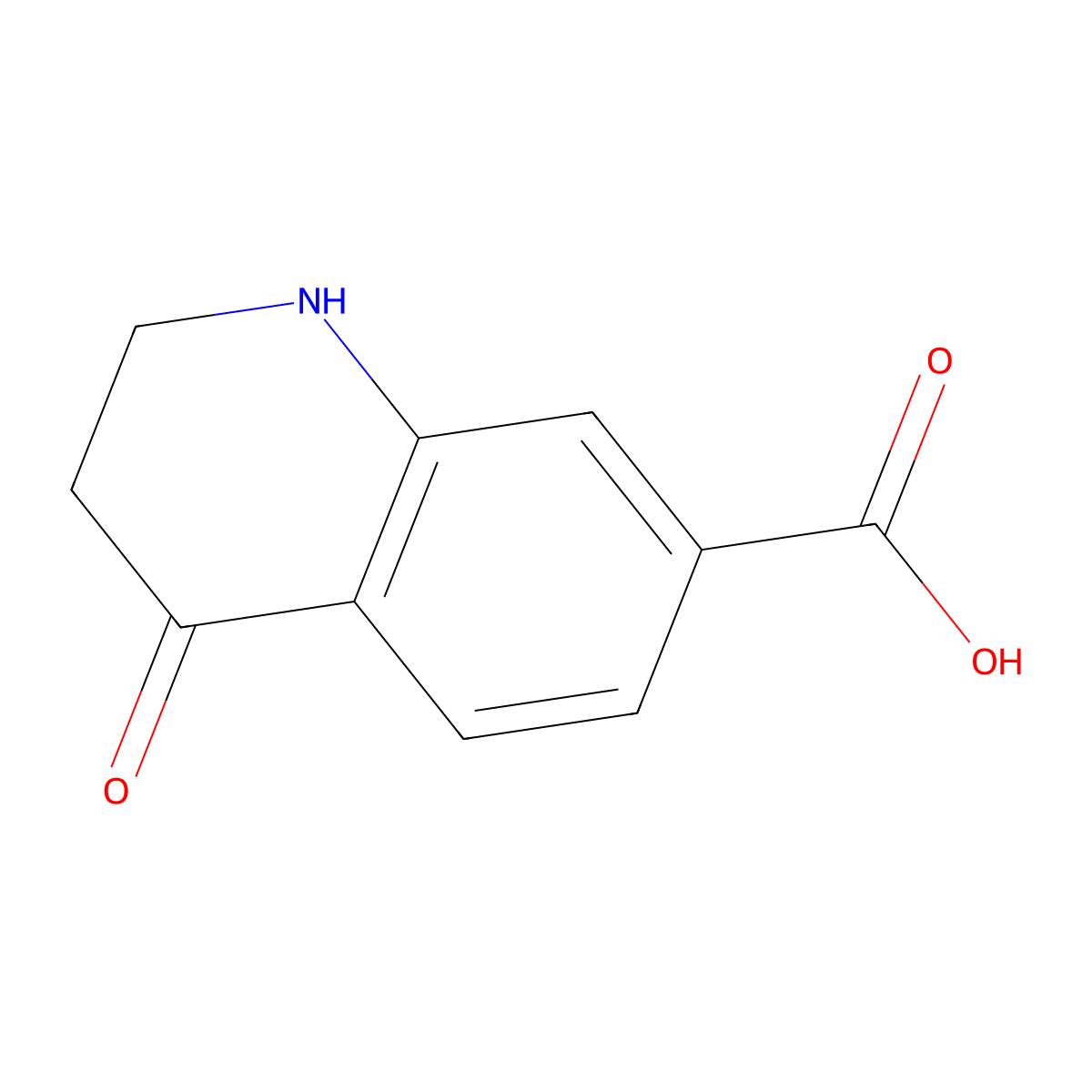 4-Oxo-1,2,3,4-tetrahydroquinoline-7-carboxylic acid molecular structure, CAS 19384-65-7
