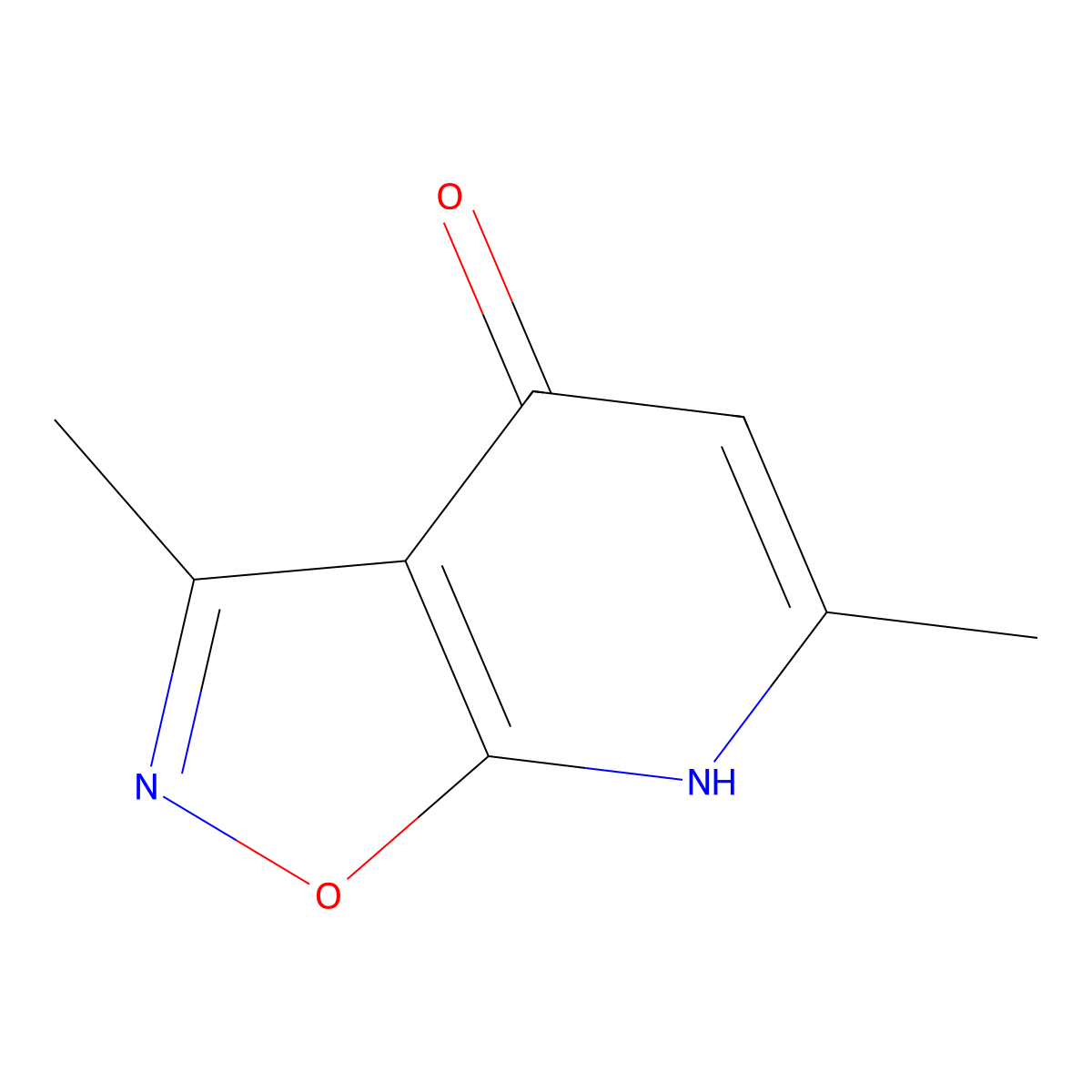 3,6-Dimethyl-[1,2]oxazolo[5,4-b]pyridin-4-ol molecular structure, CAS 19385-59-2