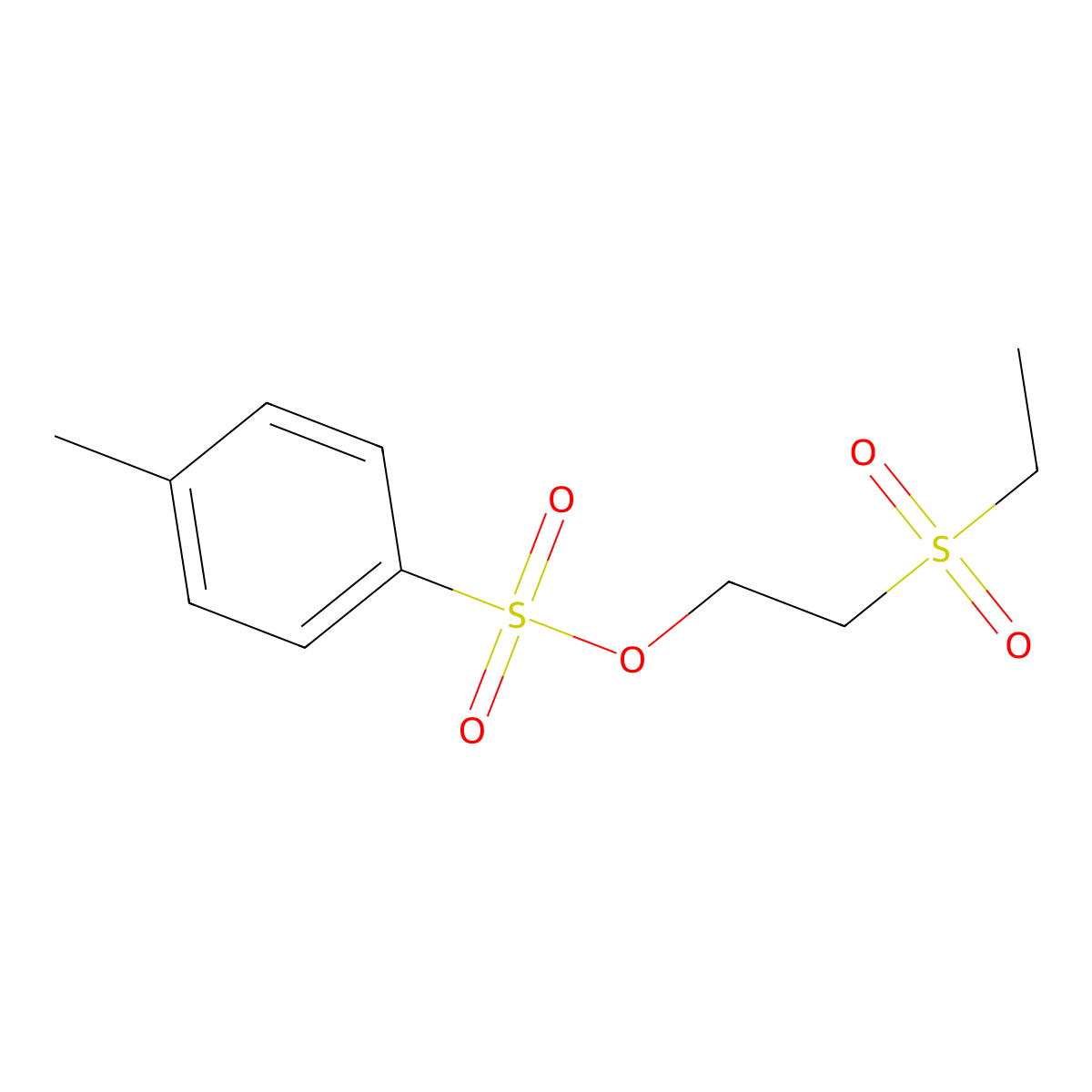 Ethanol, 2-(ethylsulfonyl)-, 1-(4-methylbenzenesulfonate) molecular structure, CAS 19387-92-9