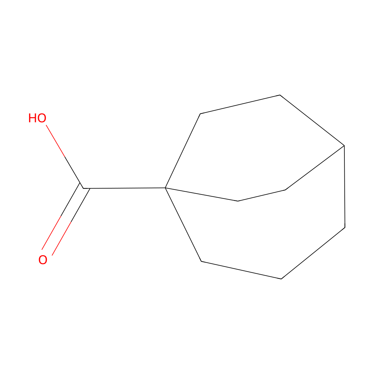 Bicyclo[3.2.2]nonane-1-carboxylic acid molecular structure, CAS 19388-40-0