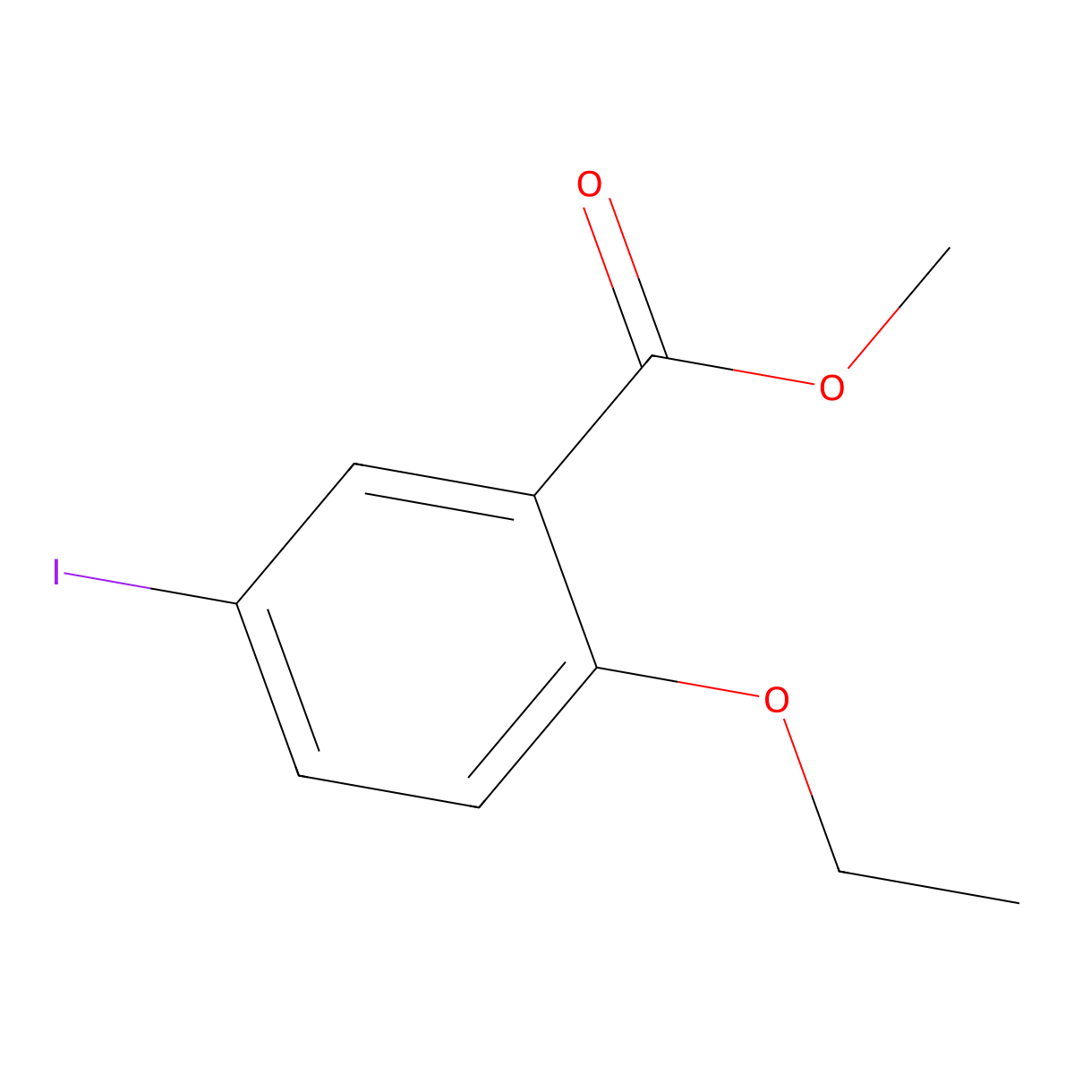 Methyl 2-ethoxy-5-iodobenzoate molecular structure, CAS 193882-67-6