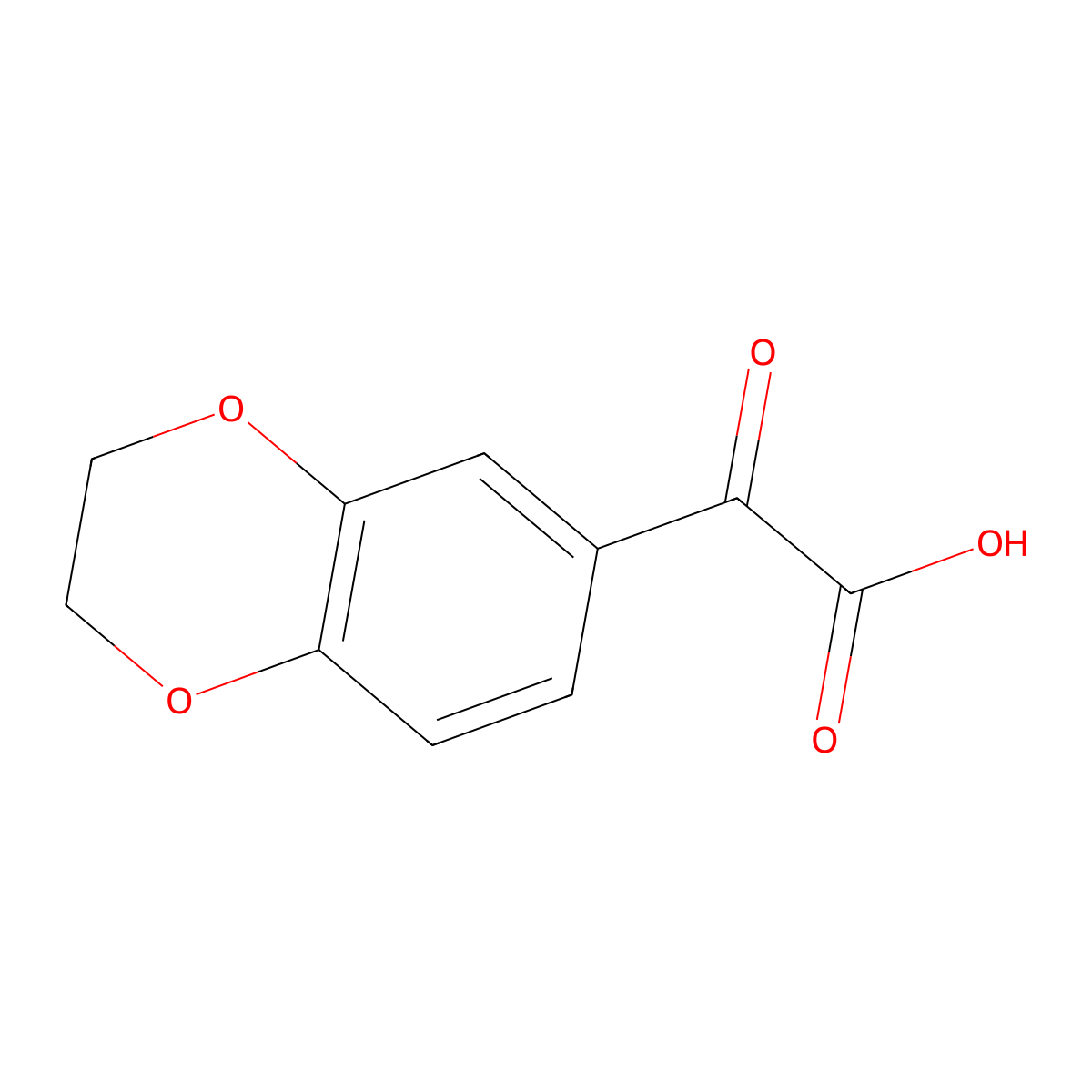 2-(2,3-Dihydro-1,4-benzodioxin-6-yl)-2-oxoacetic acid molecular structure, CAS 193885-37-9
