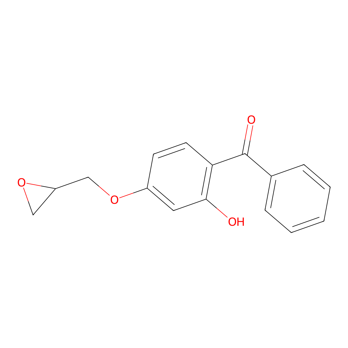 Methanone, [2-hydroxy-4-(oxiranylmethoxy)phenyl]phenyl- molecular structure, CAS 19389-82-3