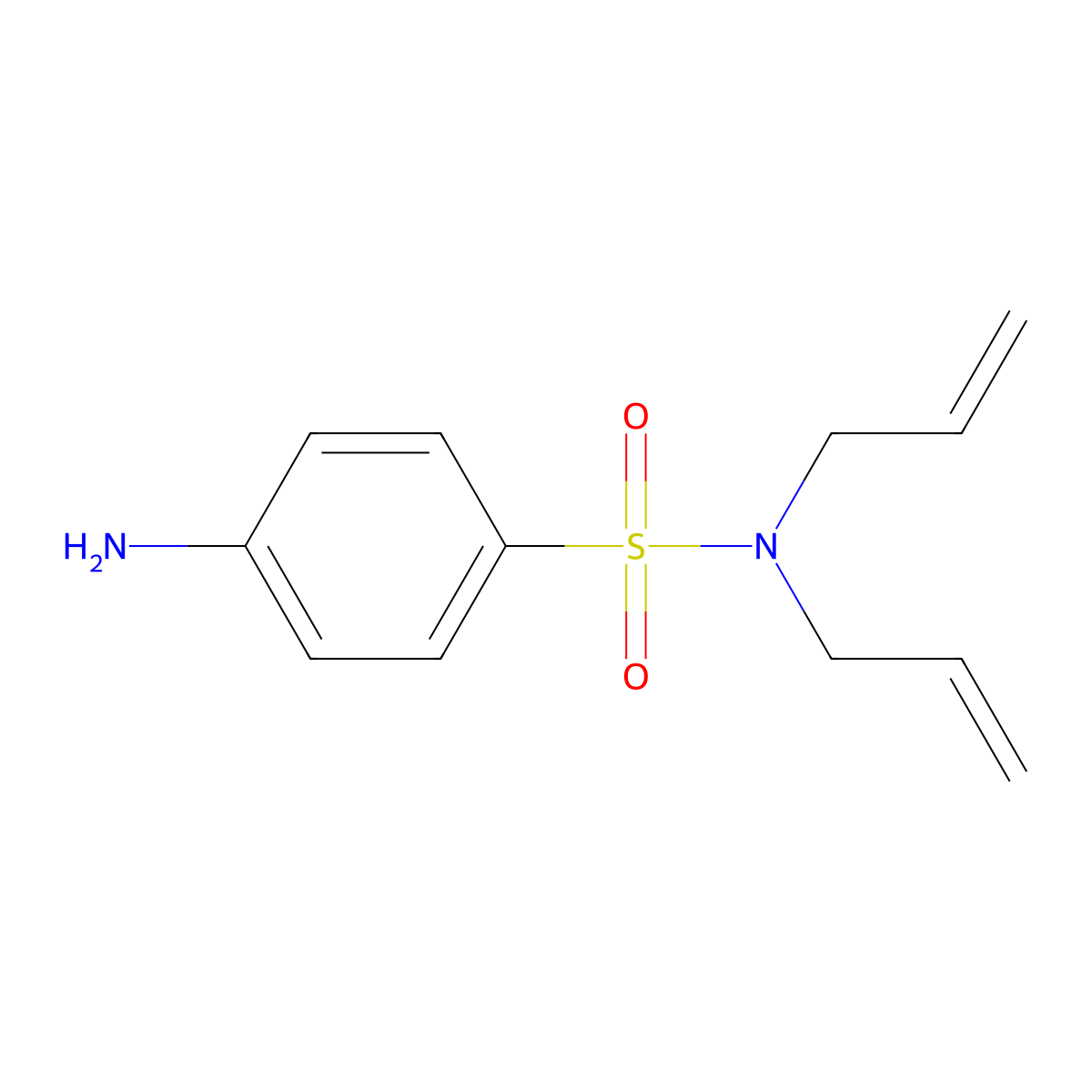 N,N-diallyl-4-aminobenzenesulfonamide molecular structure, CAS 193891-96-2