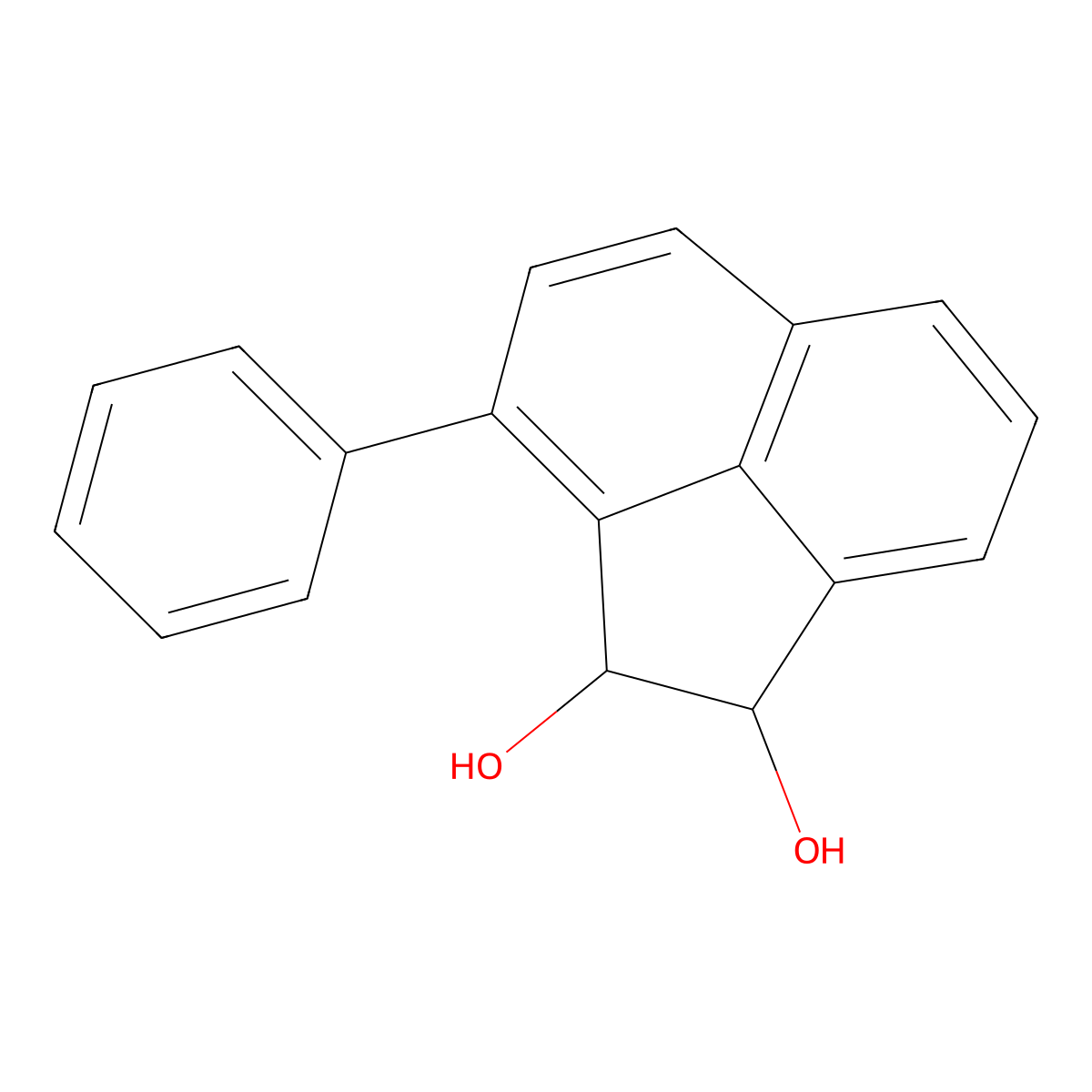 (1R,2S)-3-Phenyl-1,2-dihydroacenaphthylene-1,2-diol molecular structure, CAS 193892-33-0
