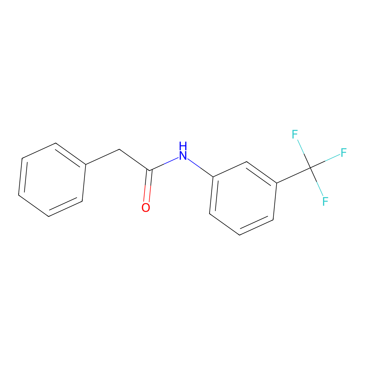 3'-Trifluoromethyl-2-phenylacetanilide molecular structure, CAS 1939-21-5
