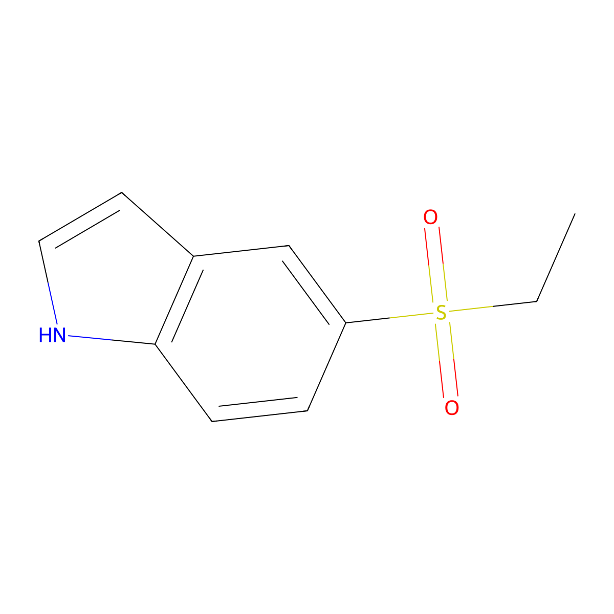 5-(ethylsulfonyl)-1H-indole molecular structure, CAS 193900-08-2