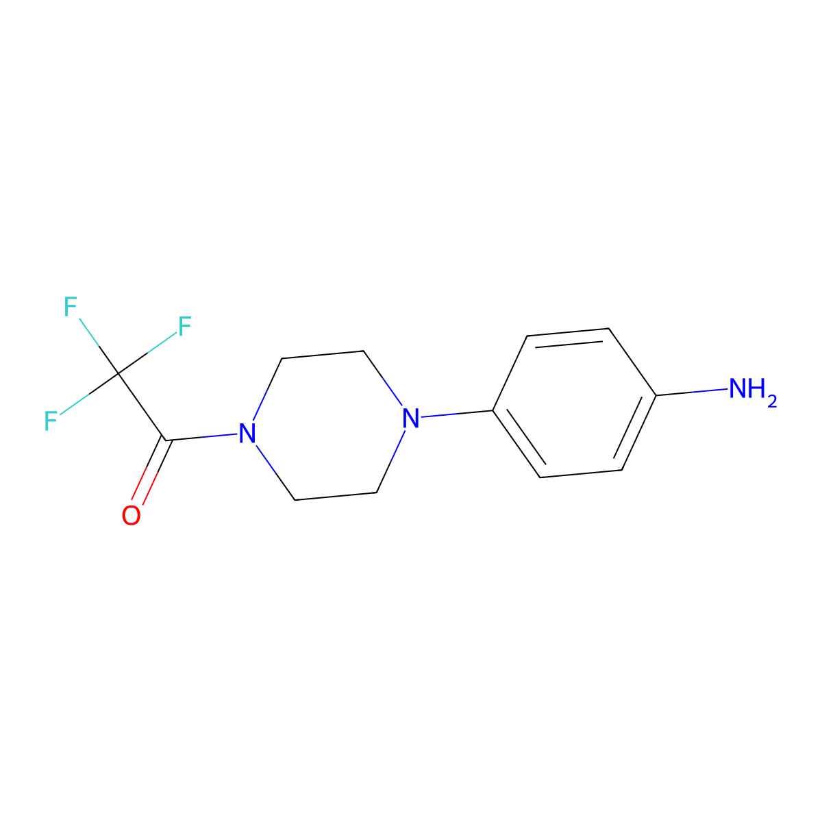 {4-[4-(Trifluoroacetyl)piperazin-1-yl]phenyl}amine molecular structure, CAS 193903-35-4