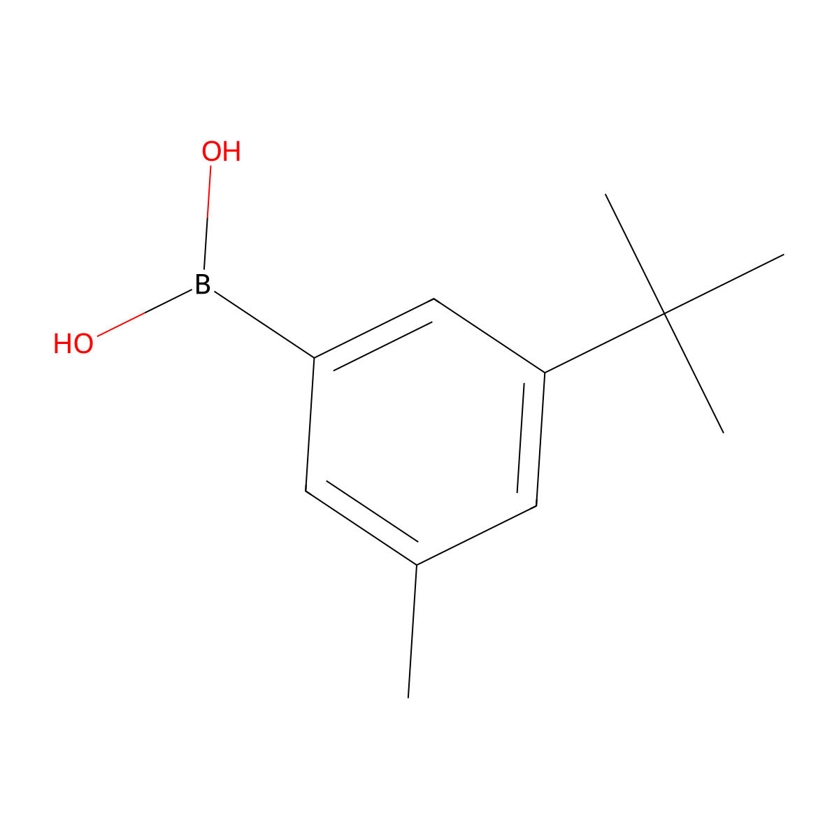3-(tert-Butyl)-5-methylbenzeneboronic acid molecular structure, CAS 193905-93-0