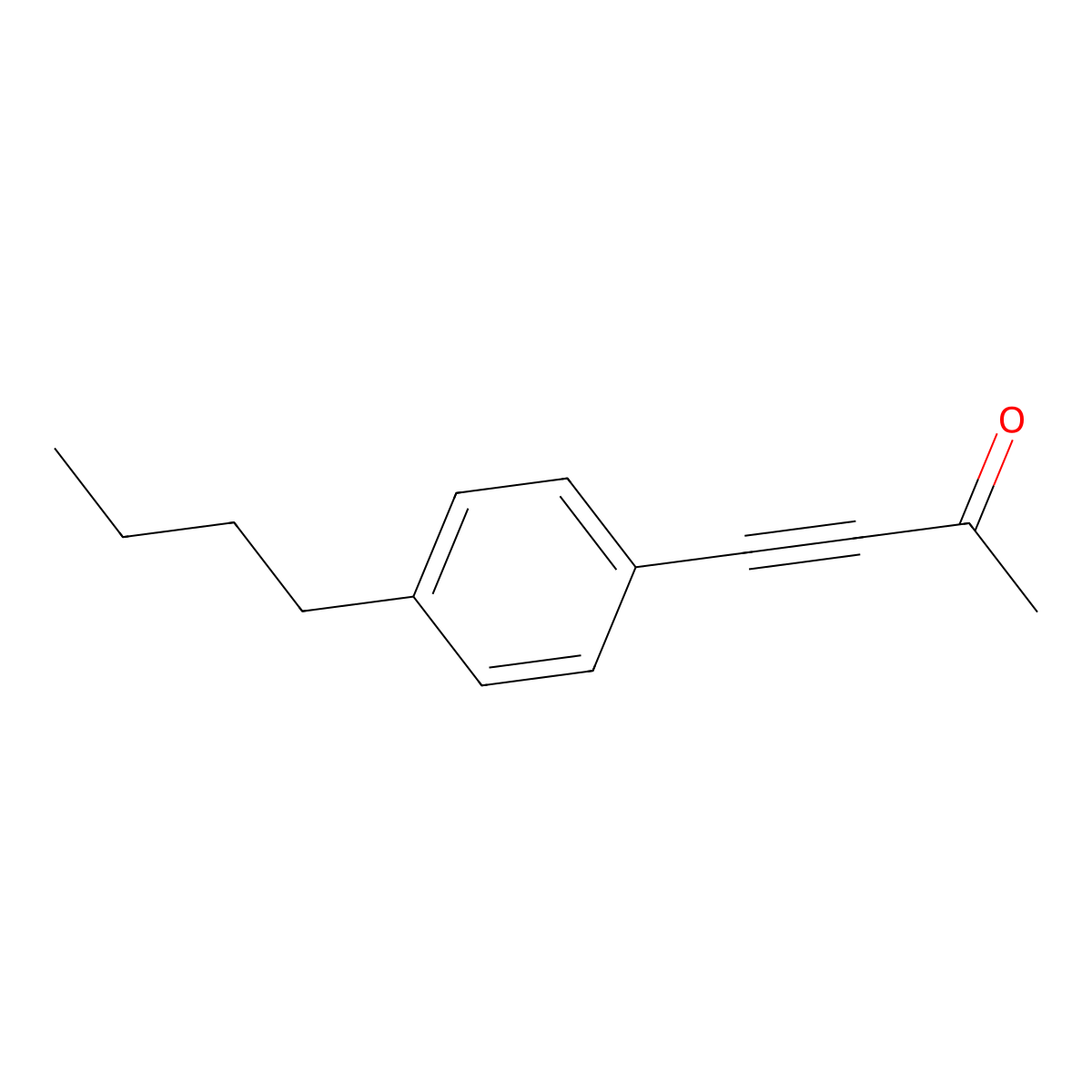 4-(4-Butylphenyl)-3-butyn-2-one molecular structure, CAS 1939135-06-4