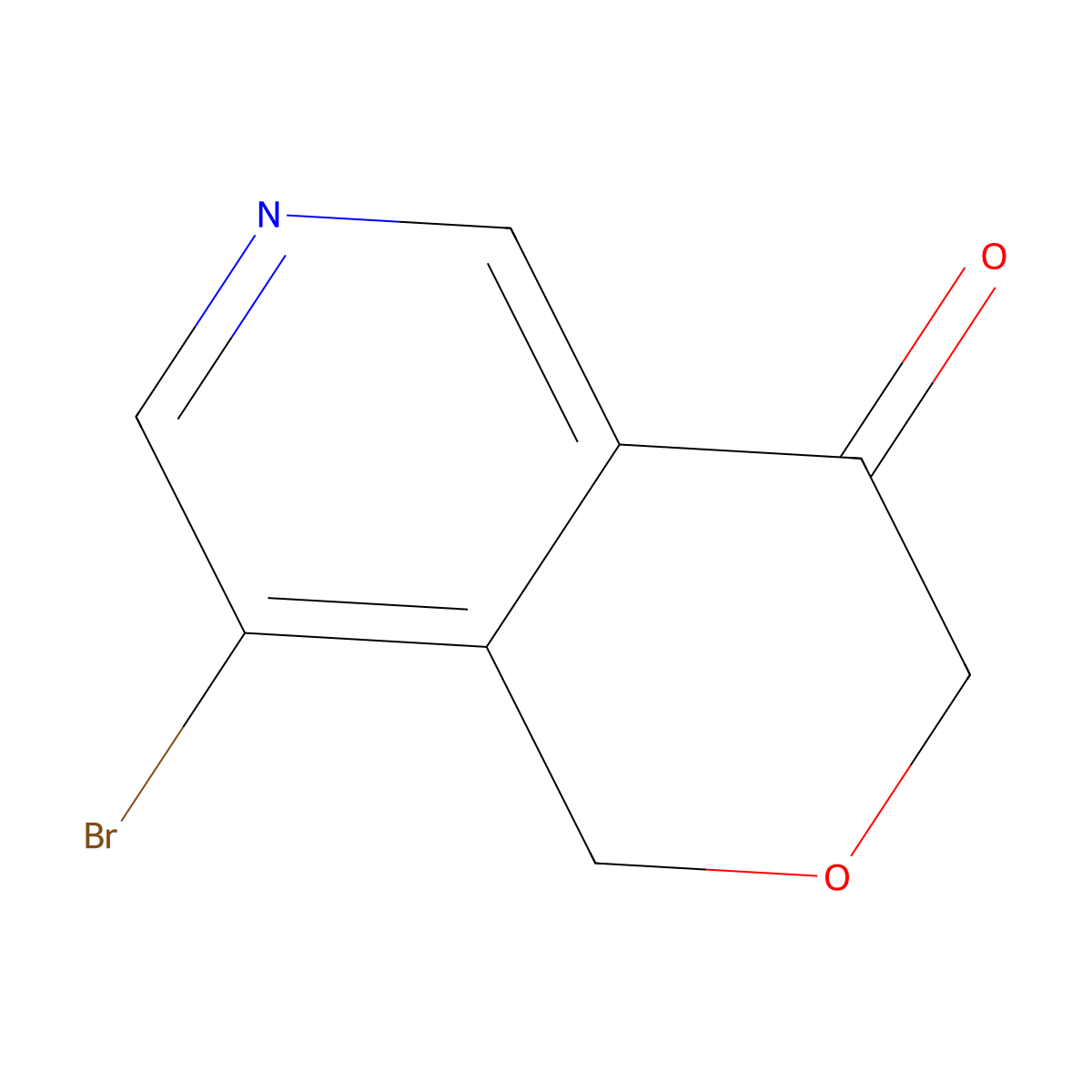 8-Bromo-1H-pyrano[4,3-c]pyridin-4(3H)-one molecular structure, CAS 1939174-12-5