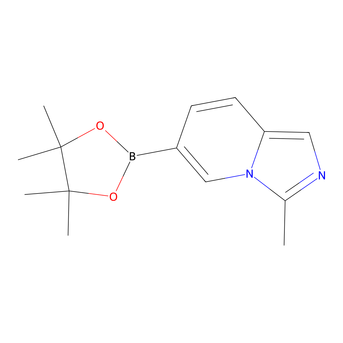 3-Methyl-6-(4,4,5,5-tetramethyl-1,3,2-dioxaborolan-2-yl)imidazo[1,5-a]pyridine molecular structure, CAS 1939174-63-6