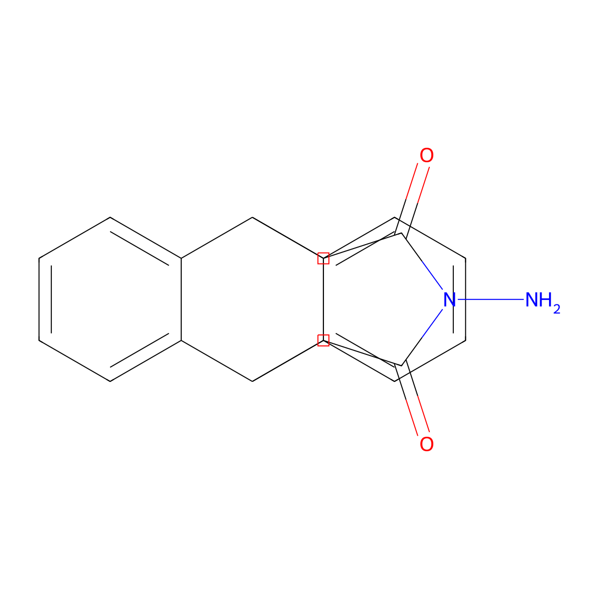 17-Amino-17-azapentacyclo[6.6.5.0~2,7~.0~9,14~.0~15,19~]nonadeca-2,4,6,9(14),10,12-hexaene-16,18-dione molecular structure, CAS 19392-62-2