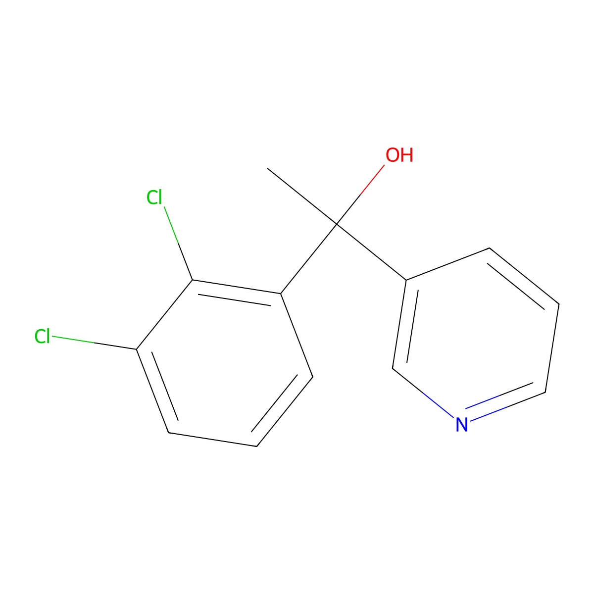 alpha-(2,3-Dichlorophenyl)-alpha-methyl-3-pyridinemethanol molecular structure, CAS 1939225-08-7