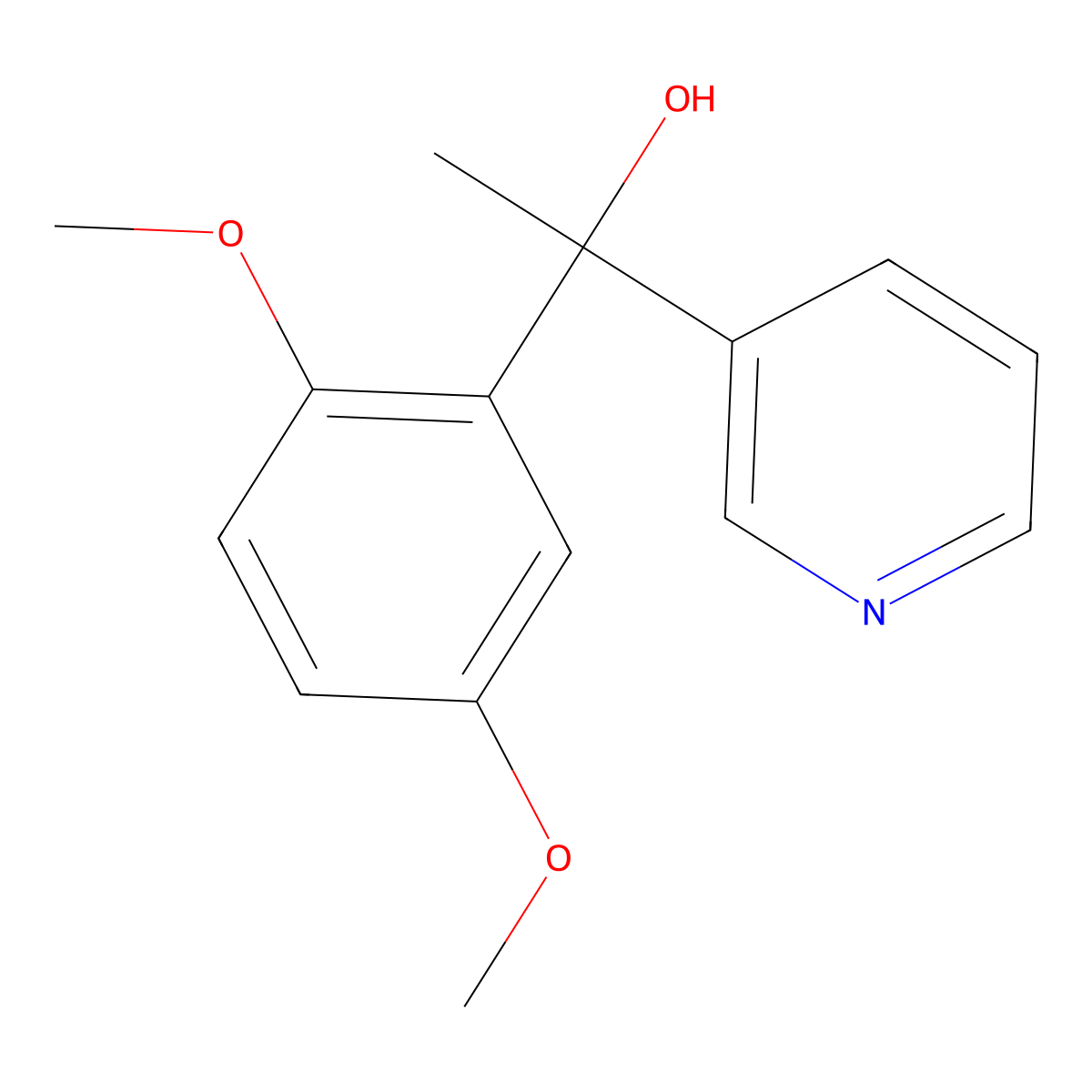 alpha-(2,5-Dimethoxyphenyl)-alpha-methyl-3-pyridinemethanol molecular structure, CAS 1939225-12-3