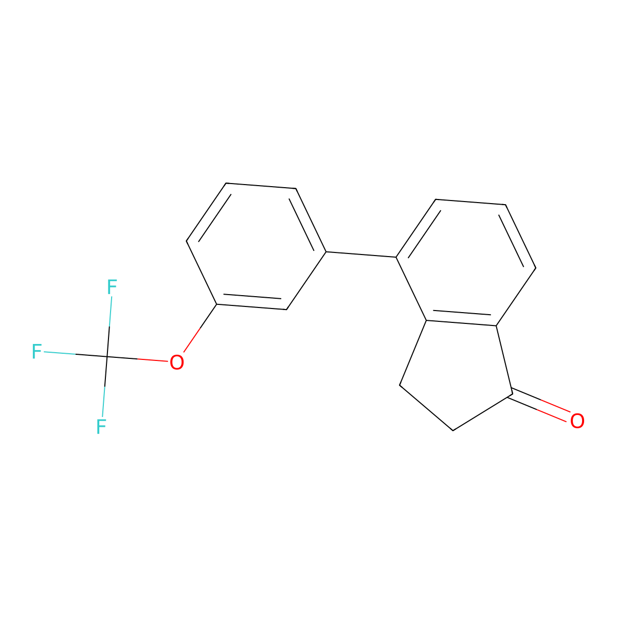 4-(3-(Trifluoromethoxy)phenyl)-2,3-dihydro-1H-inden-1-one molecular structure, CAS 1939227-84-5