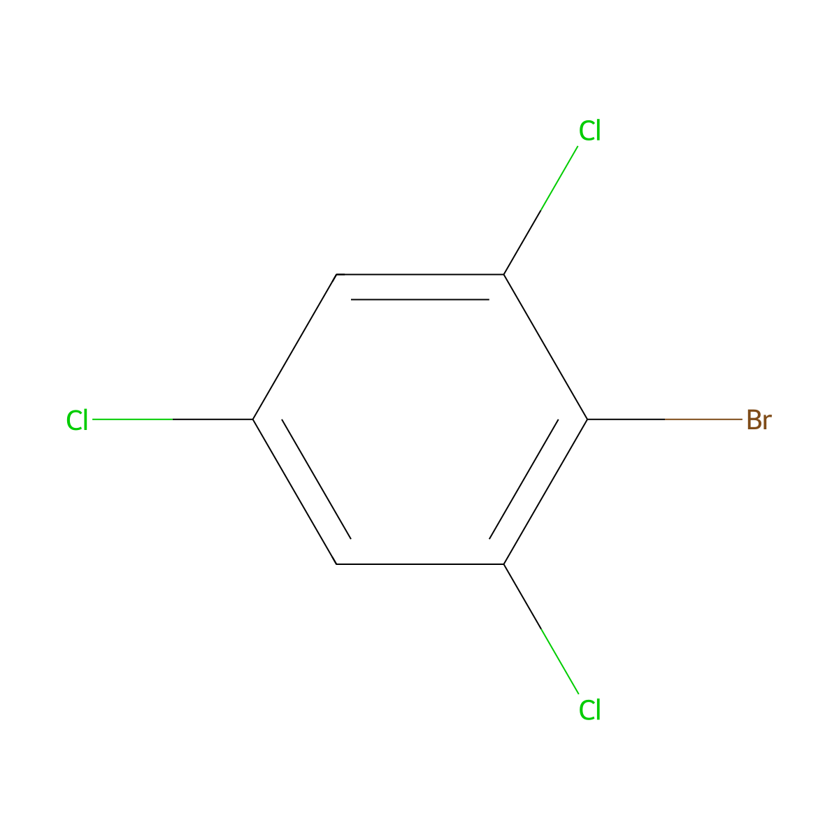 2-Bromo-1,3,5-trichlorobenzene molecular structure, CAS 19393-96-5