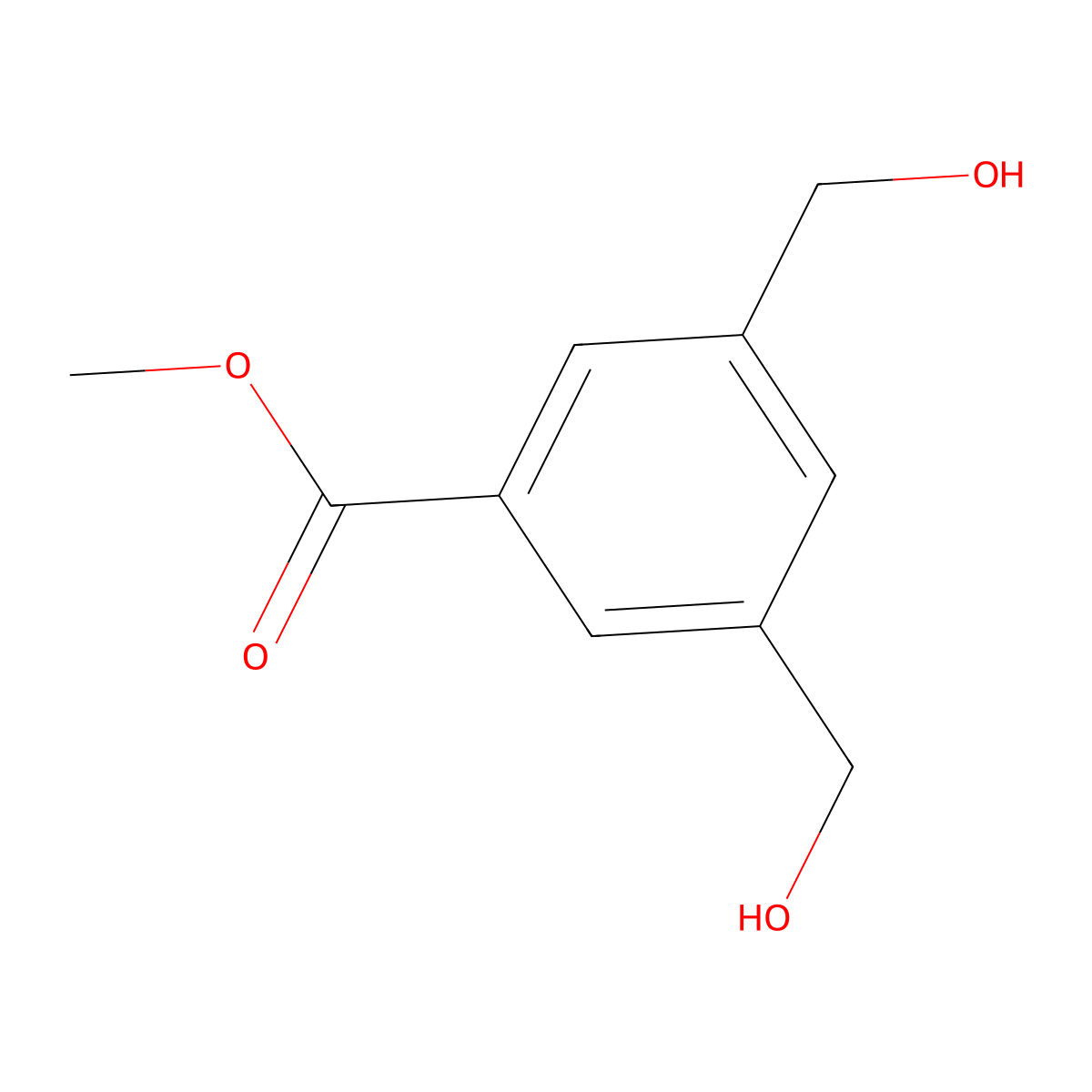 Methyl 3,5-bis(hydroxymethyl)benzoate molecular structure, CAS 193953-02-5