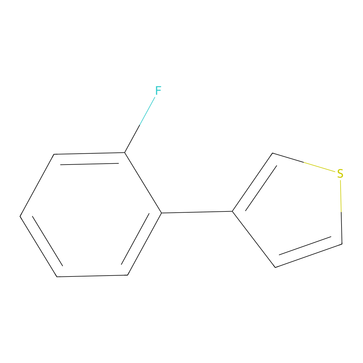 3-(2-Fluoro-phenyl)-thiophene molecular structure, CAS 193958-89-3