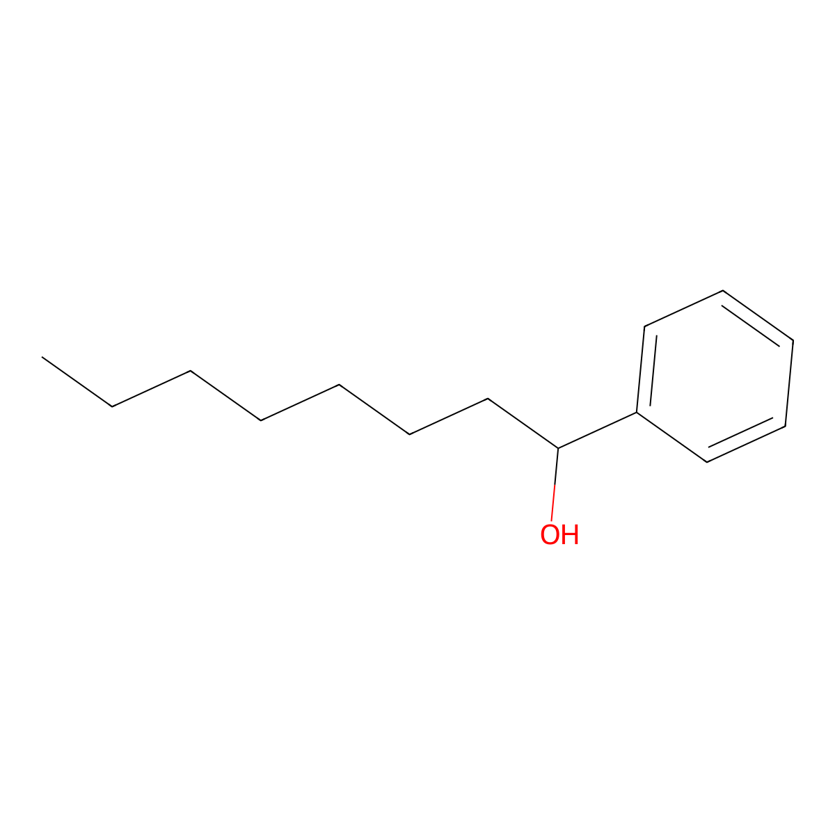 1-Phenyloctan-1-ol molecular structure, CAS 19396-73-7