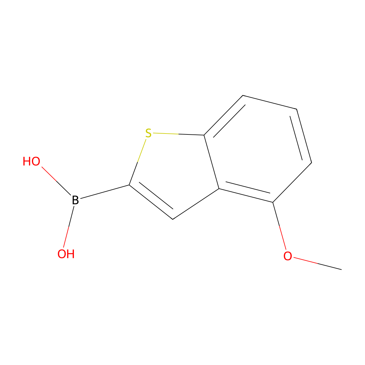 (4-Methoxybenzo[b]thiophen-2-yl)boronic acid molecular structure, CAS 193965-79-6