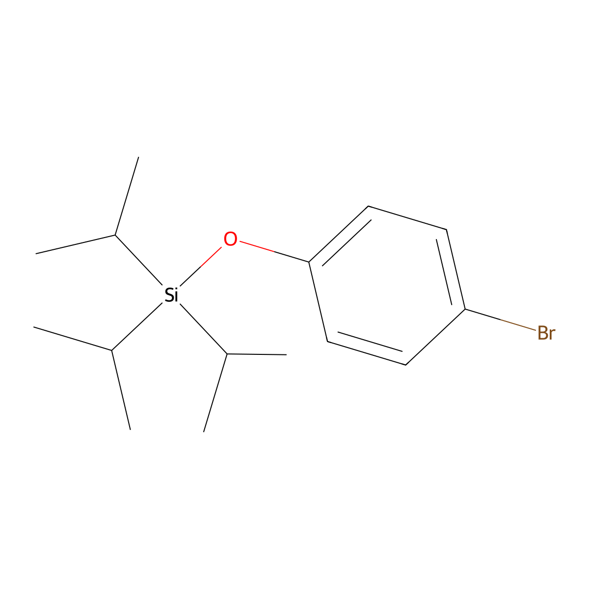 (4-Bromo-phenoxy)-triisopropylsilane molecular structure, CAS 193966-77-7