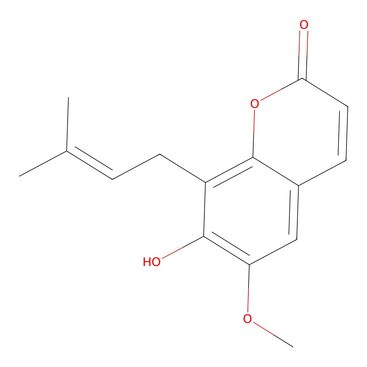Cedrelopsin molecular structure, CAS 19397-28-5