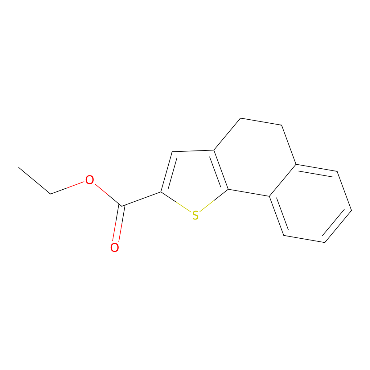 Ethyl 4,5-dihydronaphtho[1,2-b]thiophene-2-carboxylate molecular structure, CAS 19397-74-1